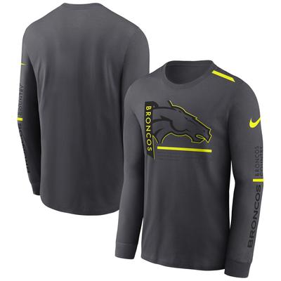 Denver Broncos Nike VOLT Langarm Dri-FIT T-Shirt - Herren Image