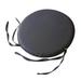 Round Chair Pads Seat Cushions Patio Chair Pads with Ties Indoor Soft & Comfortable Dining Chair Cushions Outdoor Chair Cushions for Home Office and Patio Garden Furniture Decoration Dark Gray