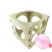 S SERENABLE 9 Holes Wood Balloon Sizer Cube Boxes Balloon Measurement Tool for Birthday Wedding Party Balloon Decorations