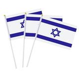 Israel Flag Israeli flag Embroidered flag Bandera de Israel Israel Flag Flag Set Small Handheld Flag 5x8 Inches Israel Flag Flag Set Small Handheld Flag 8x12 Inches