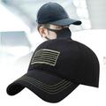 jiaroswwei Flag Patch Cap Breathable Embroidered Daily Costume Outdoors Fishing Camping Flag Cap for Exercise