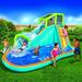 Banzi Inflatable Water Slide - Huge Kids Pool (14 Feet Long by 8 Feet High) with Built in Sprinkler Wave and Water Wall