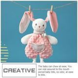 bunny plush Baby Rabbit Doll Toddler Comfort Bunny Doll Toddler Sleeping Companion Toy Chewing Rabbit Toy
