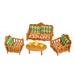 Titoumi 1:12 Dollhouse Living Room Sofa Set - 47-Piece Mini Doll House Decorative Toys