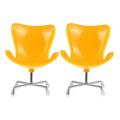 FRCOLOR 2Pcs Miniature House Plastic Armchair Model Miniature Furniture Swivel Chair