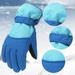 Dorkasm Kids Winter Gloves Warm Winter Gloves Gloves 6Y-16Y Bike Child Children Kids Kids Ski Gloves Insulated Boys Waterproof Ski Weather Snow Unisex Girls Winter Gloves Blue M