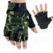 Dorkasm Kids Fingerless Gloves Unisex Kids Mountain Bike Gloves Non-Slip Cycling Fitness Training Cycling Fingerless Sport Weight Lifting 4-10 Years Old Warming Gloves Army Green M