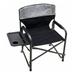 RIO Brands XXL Directorâ€™s Chair with Side Table and Carry Straps Gray