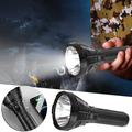 Teissuly LED Torch 100000 Lumens High Power Super Bright Powerful Flashlight USB Rechargeable 5 Modes Military Torch Light Outdoor Searchlight With Rechargeable Battery