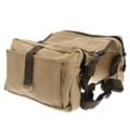 saddle bag for dog Dog Pack Hound Travel Camping Hiking Backpack Saddle Bag Rucksack for Medium and Large Dog (Khaki)