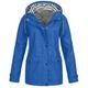 snowsong Coats for Women Winter Coat Plus Jacket Outdoor Windproof Hooded Solid Women Coat Rain Raincoat Women s Coat Rain Jacket Women Jackets for Women Trench Coat Women Blue S