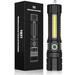 Rechargeable High Lumens Flashlight - 30000 Lumen LED Flashlight - Super Bright Zoomable - IPX5 Waterproof - COB Sidelight