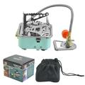 NUOLUX Foldable Gas Stove Outdoor Gas Stove Camping Gas Stove Small Gas Stove Portable Gas Stove with Pipe Fastener