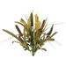 Admired By Nature 14 Stems Artificial Flowers Cattail Wheat Fall Mixed Bush Decorative Flower Arrangements Floral Cattails Plant Artificial for Wedding Home Office Cemetery Flowers for Grave 1. Rust