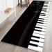 Piano Keys Home Area Rug Door Mat Gloor Mat for Living Room Bathroom Decoration Carpet Anti-Slip - 23.6 x 70.9 inches