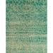 Ahgly Company Indoor Rectangle Abstract Dark Sea Green Abstract Area Rugs 4 x 6