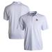 Men's Cutter & Buck White LSU Tigers Pike Eco Pebble Print Stretch Recycled Polo