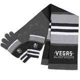 Women's WEAR by Erin Andrews Vegas Golden Knights Stripe Glove & Scarf Set
