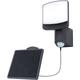 Lutec Sunshine IP54 LED Solar Wall Light 7w 500lm 1500mAh in Dark Grey Synthetic