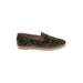 Jack Rogers Flats: Green Print Shoes - Women's Size 9 1/2 - Almond Toe