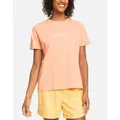 Women's Roxy Womens Noon Ocean Crew Neck T-Shirt - Papaya Punch - Size: 4