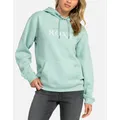 Women's Roxy Womens Surf Soaked Brushed Hoodie - Blue Surf - Size: 6