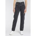 High-waist-Jeans LEVI'S "501 JEANS FOR WOMEN" Gr. 32, Länge 32, schwarz (radical relic) Damen Jeans High-Waist-Jeans