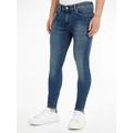Skinny-fit-Jeans CALVIN KLEIN JEANS "SUPER SKINNY" Gr. 36, Länge 34, blau (denim dark) Herren Jeans Skinny-Jeans