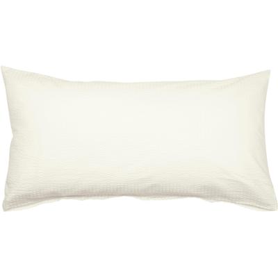 Kissenbezug JANINE "PIANO 0125", beige (ecru), B:80cm L:40cm, Mako-Soft-Seersucker, Seersucker, Kissenbezüge, mit Reißverschluss, Soft-Seersucker, passend zur Bettwäsche Image