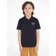 Poloshirt TOMMY HILFIGER "TH LOGO POLO S/S" Gr. 16 (176), blau (desert sky) Jungen Shirts Poloshirts