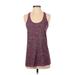 Lululemon Athletica Active Tank Top: Purple Color Block Activewear - Women's Size 2