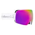 Red Bull Spect Eyewear Herren CHUTE-03 Ski Goggle, White/Burgundy Snow, Purple with Burgundy Mirror, L