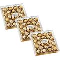 Ferrero Rocher Milk Chocolate Hazelnut Pralines Gift Box - 24 Pieces Each (Pack of 3, Total 72 Pieces) | Premium Chocolates for Gifting | Irresistible Hazelnut Filling | Elegant Gold Foil Wrapping