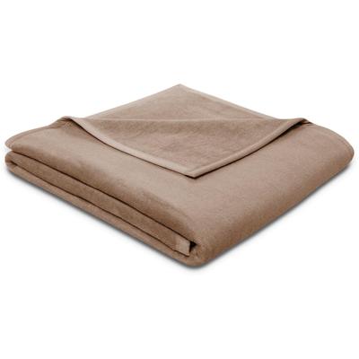 Wohndecke BIEDERLACK "Cotton Sense", braun (palisade), B:150cm L:200cm, Wohndecken, aus 100% Baumwolle Image