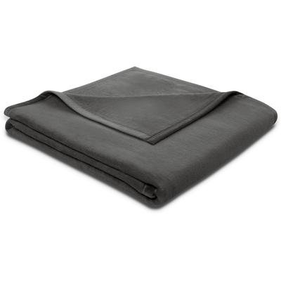 Wohndecke BIEDERLACK "Cotton Sense", grau (schiefer), B:150cm L:200cm, Baumwolle, Wohndecken, aus 100% Baumwolle Image