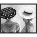 Chelsea Art Studio Hats VI by Fern Cassidy - Painting Framed Wall Art Canvas, Glass in Black/Gray | 25.75 H x 31.75 W x 1.5 D in | Wayfair