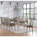 House of Hampton® Hartlynn Solid Wood Dining Set, Rectangular Table & 8-Chairs Wood/Upholstered in Brown | 30 H x 42 W x 66 D in | Wayfair