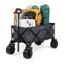 Arlmont & Co. Raniesha 42" W Portable Garden Cart Collapsible Utility Wagon, Steel | 24 H x 42 W x 21 D in | Wayfair