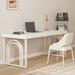 George Oliver Julieann Office Set, Wood in White | 29.53 H x 55.12 W x 23.62 D in | Wayfair 1446190392C344C9994DBEEDBB6FEE44