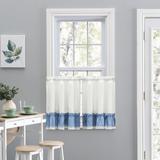 August Grove® Bralynne Solid Cotton Blend Tailored Cafe Curtain Cotton Blend in White | 36 H x 82 W in | Wayfair 810C6901EE8A4A95AD120BCE0C4915E9