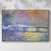 Wexford Home Charing Cross Bridge Framed On Canvas by Claude Monet Print Canvas in Black/White | 17 H x 25 W x 2 D in | Wayfair CF08-815MONET-FL513