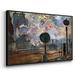 Wexford Home Outside The Station Saint On Canvas Print, Solid Wood | 25" H x 17" W x 2" D | Wayfair CF08-506MONET-FL101