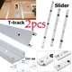 Aluminium Alloy T-tracks Slot Miter Track And Miter Bar Slider Table Saw Miter Gauge Rod Woodworking