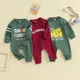 2023-09-18 Lioraitiin 0-18M Baby Girl Boy Football Outfit Long Sleeve Romper Jumpsuit Playsuit Game