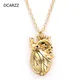 DCARZZ Heart Pendant Necklace Medical Gift Women Choker Initial Anatomy Haart Necklace For Doctor