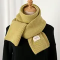 Warm Knitted Wool Soft Scarf Women Solid Korean Style Skinny Long Woolen Yarn Autumn Winter Travel