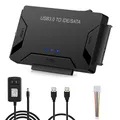 Convertitore cavo adattatore disco rigido adattatore SATA/IDE a USB 3.0 per supporto HDD SATA e IDE da 2,5/3,5 pollici da 6 TB per PC MacBook