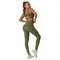 Fitness Women Leggings Withe Pocket Solid High Waist Push Up Polyester Workout Leggings Cargo Pants