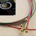 6Pcs corde per chitarra acustica arcobaleno corde per chitarra colorate E-A per chitarra acustica