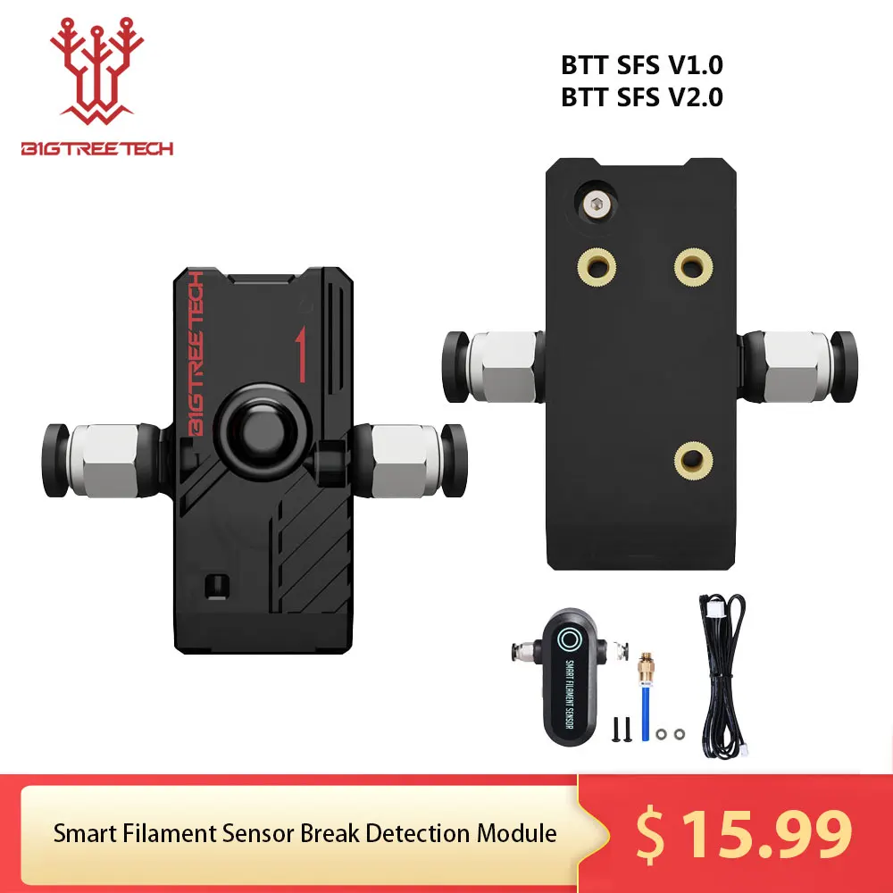 BIGTREETECH Smart Filament Sensor Brucherkennungsmodul BTT SFS V2.0 Monitor 3D-Druckerteile für SKR V1.4 Turbo SKR 2mini E3 Image